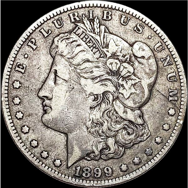 1899-O Micro O Silver Morgan Dollar ABOUT UNCIRCULATED