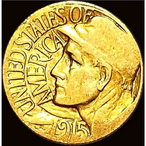 1915-S Gold $1 Panama-Pacific Exposition NEARLY UNCIRCULATED