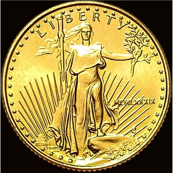 1989 1/10oz Gold 5 Dollar American Eagle NICELY CIRCULATED