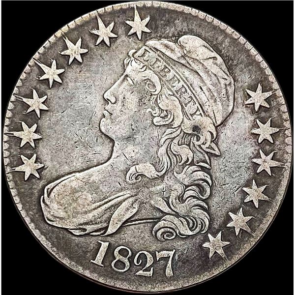 1827 Capped Bust Half Dollar LIGHTLY CIRCULATED