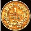Image 2 : 1889 Gold $1 Indian Head CLOSELY UNCIRCULATED