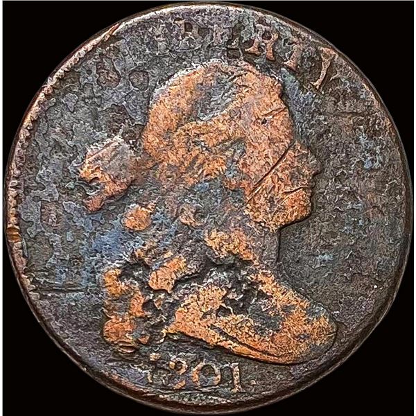 1801 Draped Bust Large Cent NICELY CIRCULATED