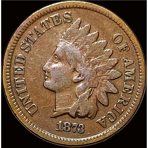 1873 Indian Head Cent LIGHTLY CIRCULATED