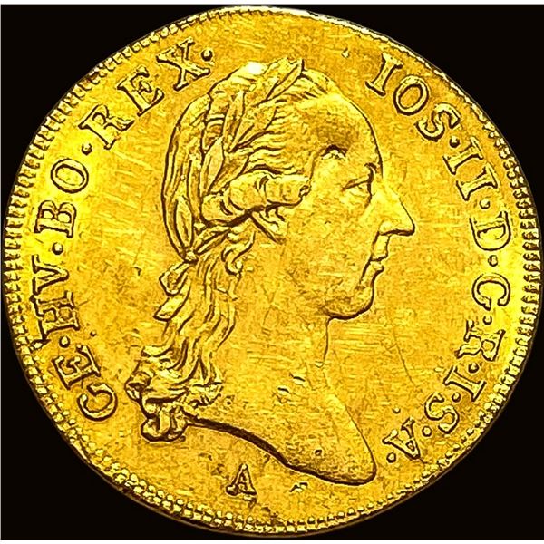 1787-A Austria Gold 1 Ducat .1107oz CLOSE UNC