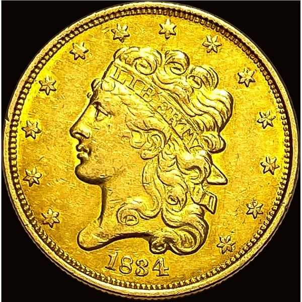 1834 Gold $5 Half Eagle Classic Head CLOSELY UNCIRCULATED