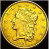 Image 1 : 1834 Gold $5 Half Eagle Classic Head CLOSELY UNCIRCULATED