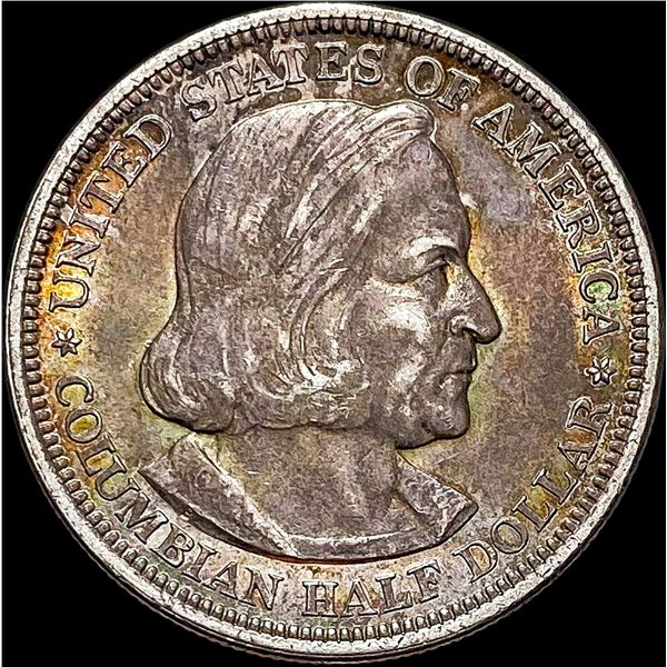 1892 Silver Columbian Expo Half Dollar CLOSELY UNCIRCULATED