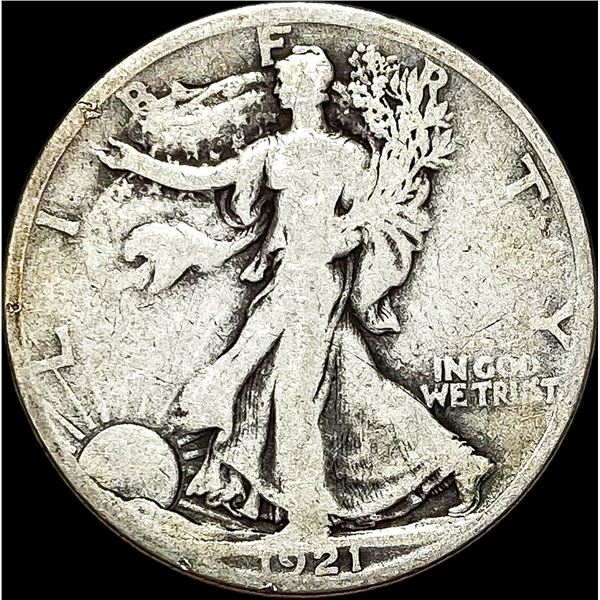 1921-S Walking Liberty Half Dollar NICELY CIRCULATED