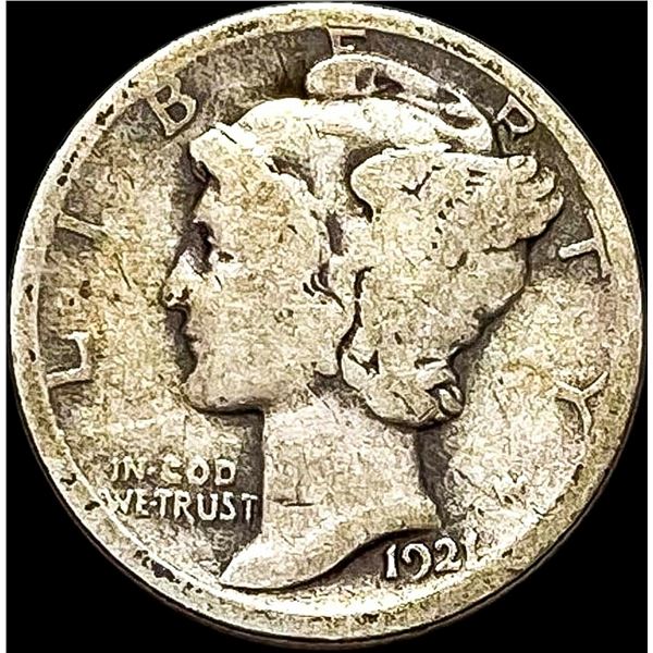 1921 Silver Mercury Dime NICELY CIRCULATED