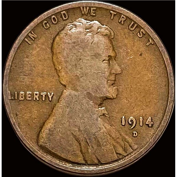 1914-D Lincoln Wheat Cent NICELY CIRCULATED