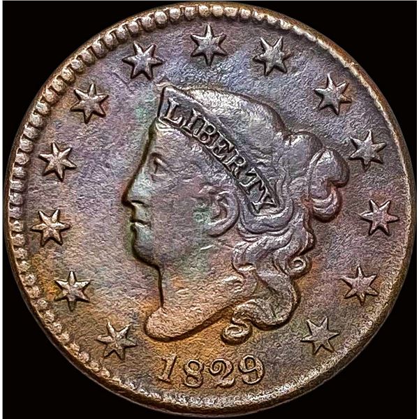1829 Coronet Head Large Cent NEARLY UNCIRCULATED