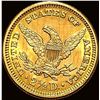 Image 2 : 1907 Liberty Head Gold Quarter Eagle $2.50 CHOICE BU
