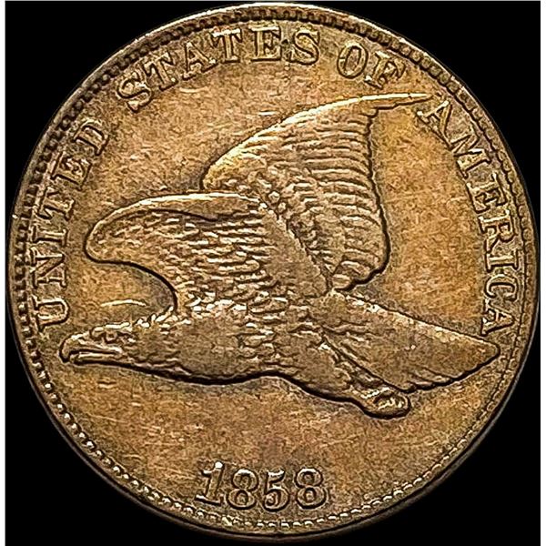 1858 Flying Eagle Cent NEARLY UNCIRCULATED