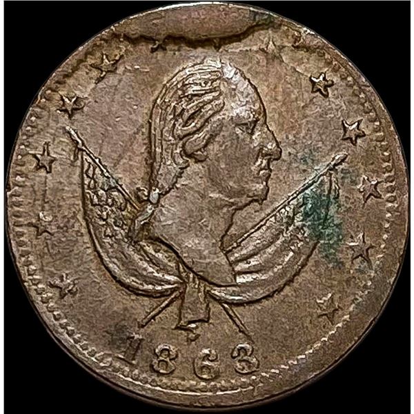 1863 Civil War Token - Exchange CLOSELY UNCIRCULATED