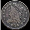 Image 1 : 1809 Classic Head Half Cent LIGHTLY CIRCULATED