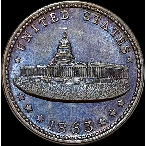 1863 Civil War Token-Army & Navy UNCIRCULATED