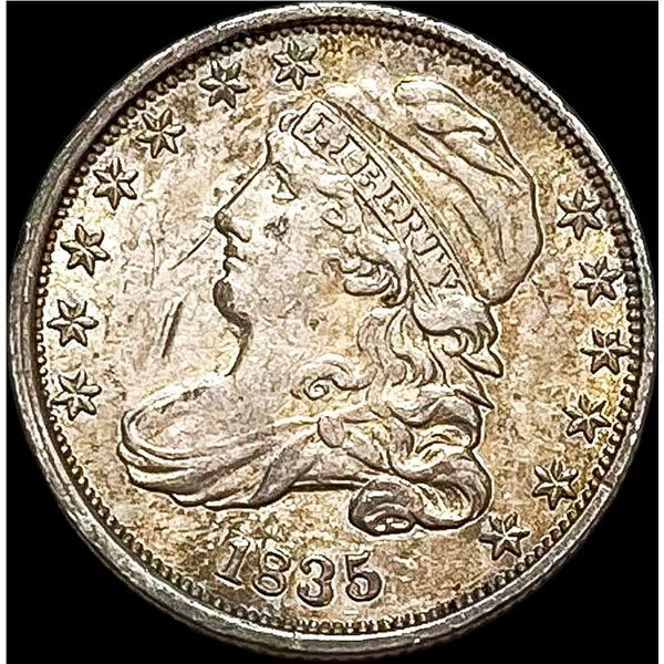 1835 Capped Bust Silver Dime CLOSELY UNCIRCULATED
