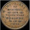 Image 1 : 1837 Hard Times Token- E.F. Sise & Co. NEARLY UNCIRCULATED