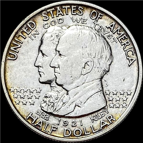 1921 Silver Alabama Half Dollar CLOSELY UNCIRCULATED