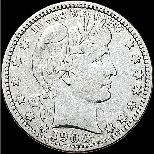 1900 Barber Silver Quarter NEARLY UNCIRCULATED