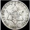 Image 1 : 1853 Silver Three-Cent Piece CLOSELY UNCIRCULATED