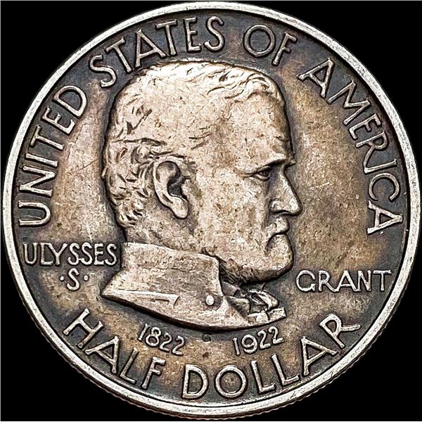 1922-S Silver Grant Half Dollar NEARLY UNCIRCULATED