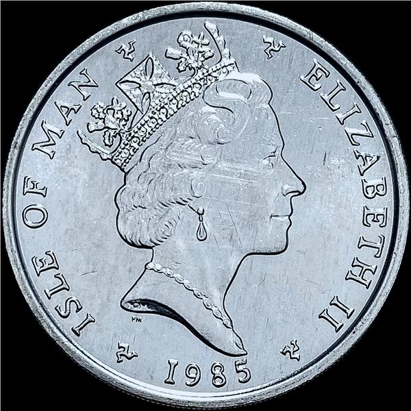 1985 1oz Platinum Isle of Man Noble SUPERB GEM BU