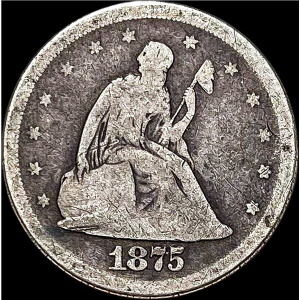 1875-S Silver Twenty Cent Piece NICELY CIRCULATED