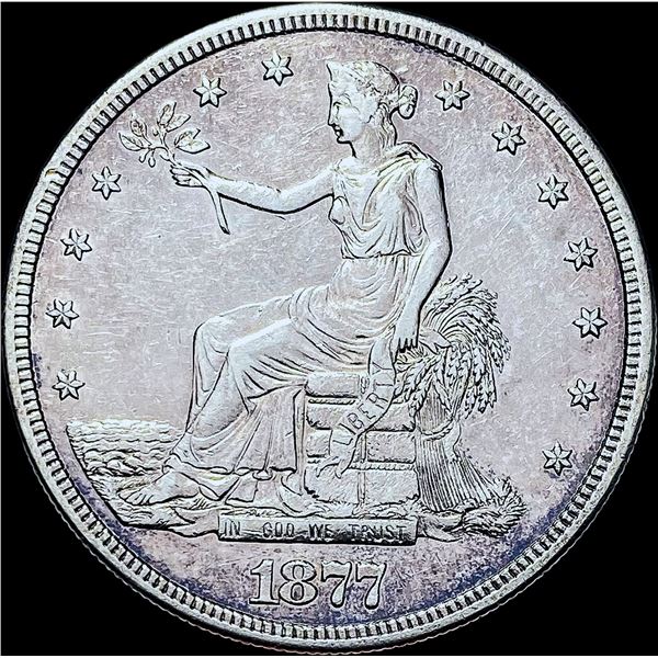 1877-S Silver Trade Dollar CHOICE AU
