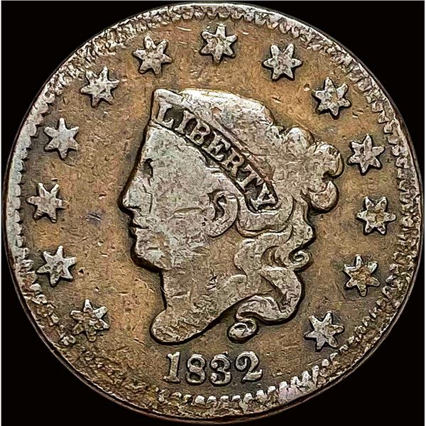 1832 Coronet Head Large Cent NICELY CIRCULATED