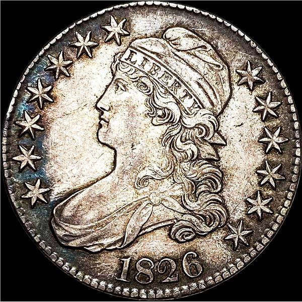 1826 Capped Bust Half Dollar CLOSELY UNCIRCULATED