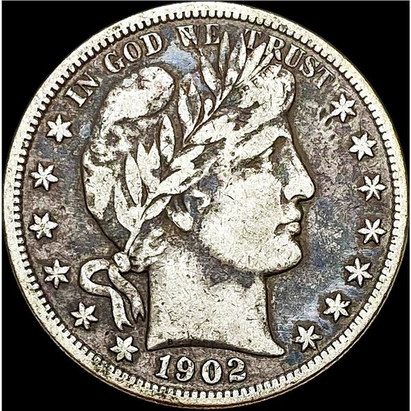 1902 Barber Half Dollar LIGHTLY CIRCULATED