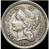 Image 1 : 1881 Nickel Three-Cent Piece CLOSELY UNCIRCULATED