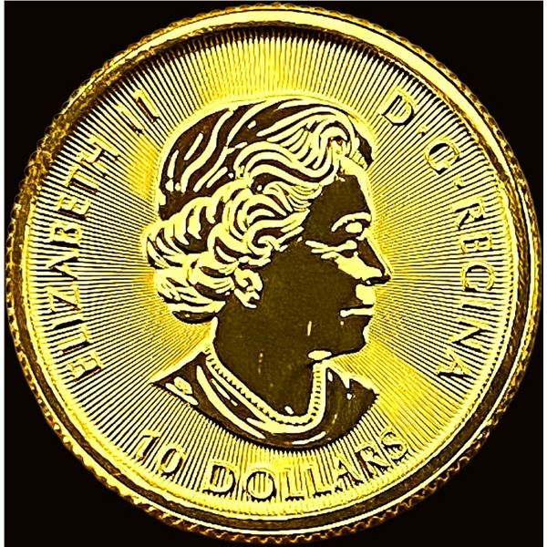2016 Canada 1/4oz Gold $10 Falcon SUPERB GEM BU