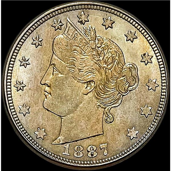 1887 Liberty Head Nickel CLOSELY UNCIRCULATED
