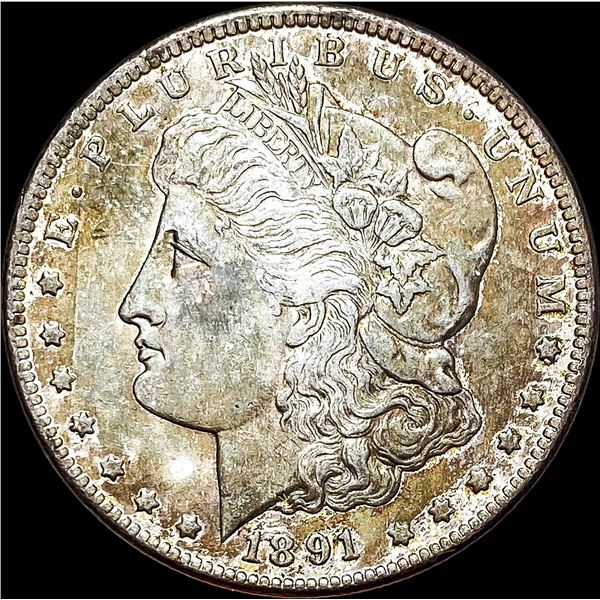 1891-CC Silver Morgan Dollar CLOSELY UNCIRCULATED