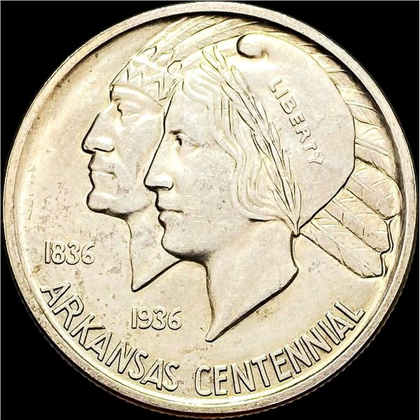 1936-D Arkansas Silver Half Dollar UNCIRCULATED
