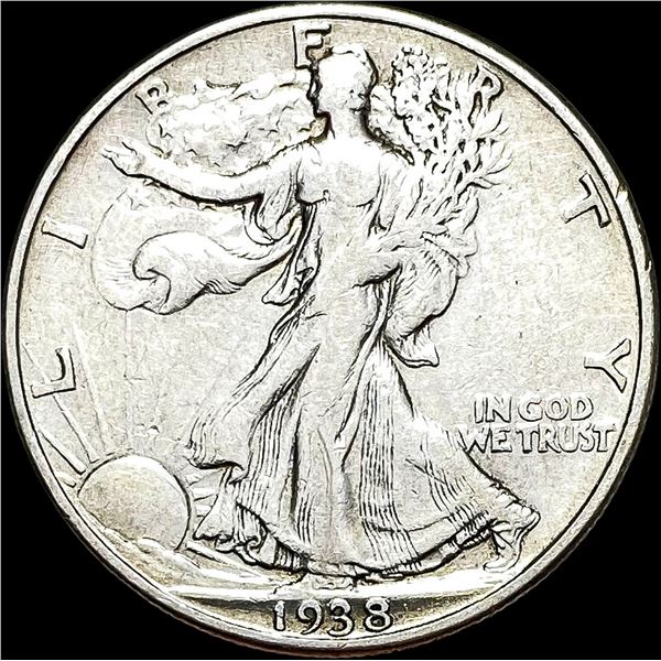 1938-D Walking Liberty Half Dollar LIGHTLY CIRCULATED