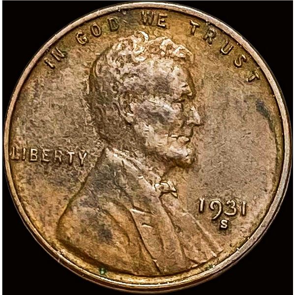 1931-S Lincoln Wheat Cent NEARLY UNCIRCULATED