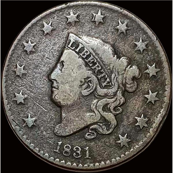 1831 Coronet Head Large Cent NICELY CIRCULATED