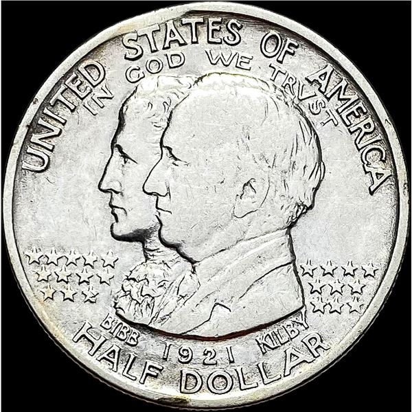 1921 Silver Alabama Half Dollar CLOSELY UNCIRCULATED