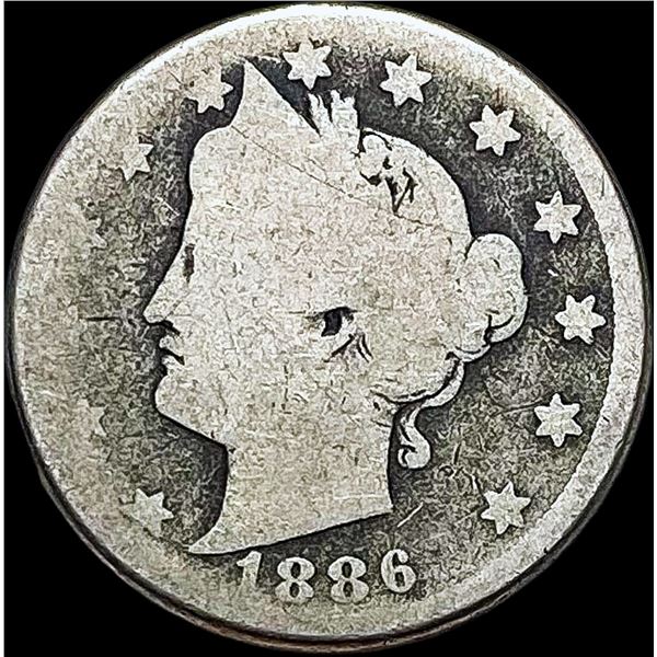1886 Liberty Head Nickel NICELY CIRCULATED
