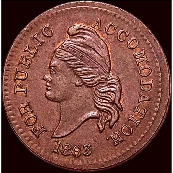 1863 Civil War Token - Horrors of War UNCIRCULATED