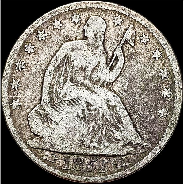 1855-O Seated Liberty Half Dollar NICELY CIRCULATED