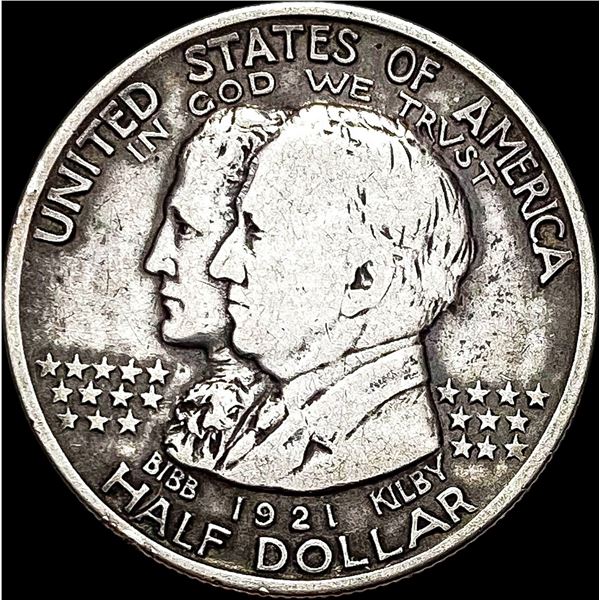 1921 Silver Half Dollar Alabama Centennial NICELY CIRCULATED