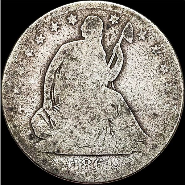 1861-O Seated Liberty Half Dollar NICELY CIRCULATED