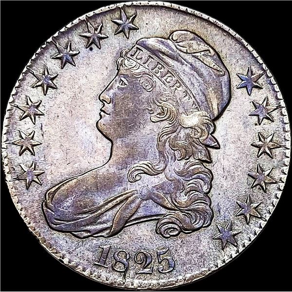 1825 Capped Bust Half Dollar CLOSELY UNCIRCULATED
