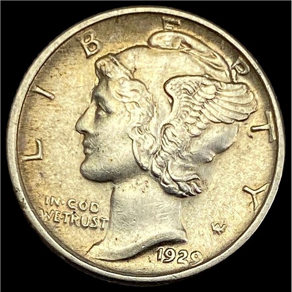 1929-S Silver Mercury Dime CLOSELY UNCIRCULATED