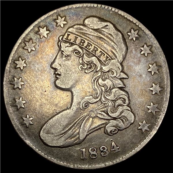 1834 Capped Bust Half Dollar NEARLY UNCIRCULATED
