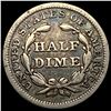 Image 2 : 1845 Seated Liberty Half Dime LIGHTLY CIRCULATED